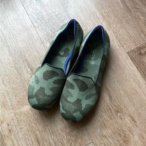 Rothy's Olive camo loafer flats